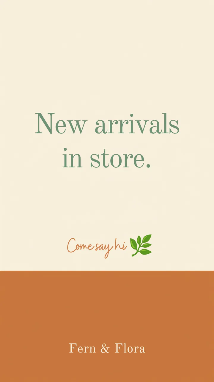 Fern & Flora — new arrivals in store